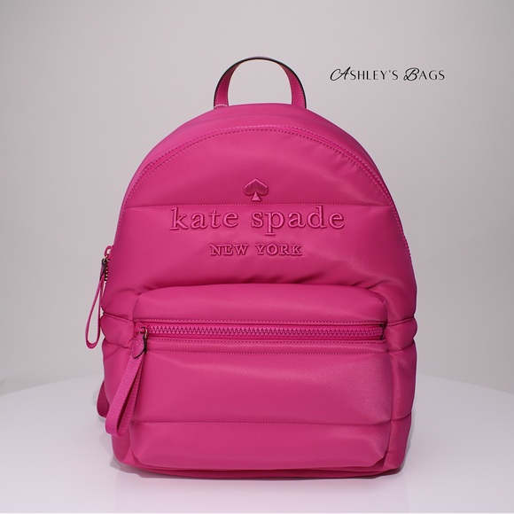 kate spade Handbags - Kate Spade Ella Large Puffy Backpack In Candied Pink